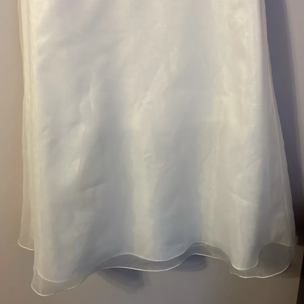 Bonnie Jean Vintage Red Velvet with Pearl Bead Detail White Tulle Skirt Dress 16